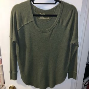 TNA Long-Sleeve Waffle-Knit Shirt